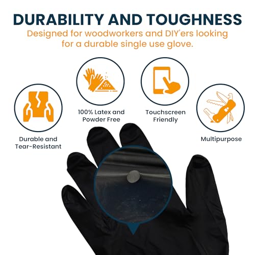 MāKRS Nitrile Finishing Gloves, Large, 100 Count