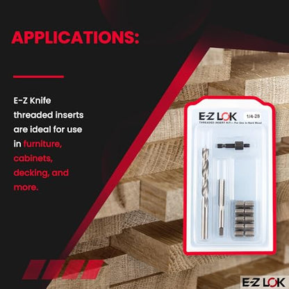 E-Z LOK Thread Repair Kit, 0.25-28 - size: 1/4-28, style: Stainless Steel