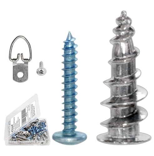 #8 Self Drilling Hollow Metal Stud Wall Anchors with Screw Kit for Drywall