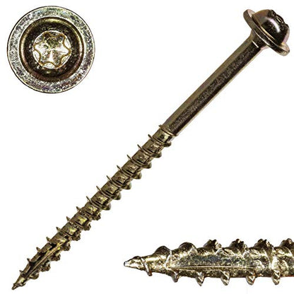 Cabinet Screws, 5lb, Approx. 455 Pieces - #9 x 2-1/2" Cabinet Screws for Wall Cabinet Mounting, Bathroom, Kitchen, Durable Secure Cabinet Hardware - color: Bronze, size: 5 Lb Tub|#9 x 2-1/2"