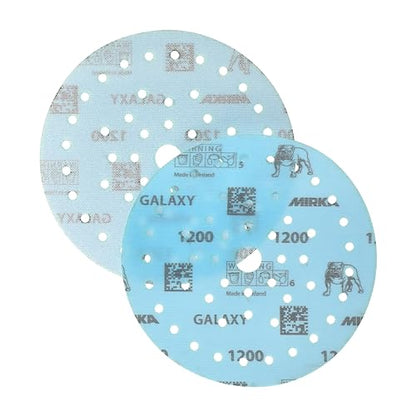 Mirka Galaxy Multifit 6 Inch Ceramic Discs, 1200 Grit, Hook & Loop, 50 Pack - size: Grit 1200