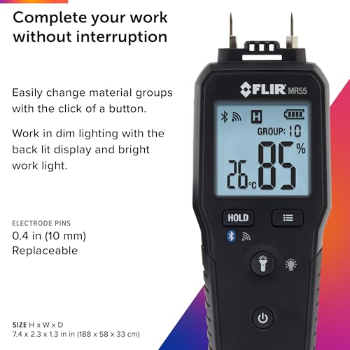 Flir MR55 Pin Moisture Meter with Bluetooth - style: MR55