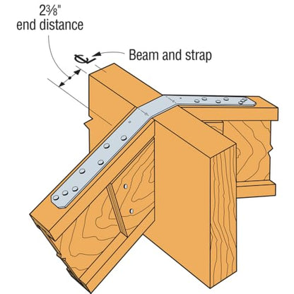 Simpson Strong-Tie LSTA30 LSTA 1-1/4 in. x 30 in. 18-Gauge Galvanized Strap Tie (Pack of 50) - size: 50 Pack