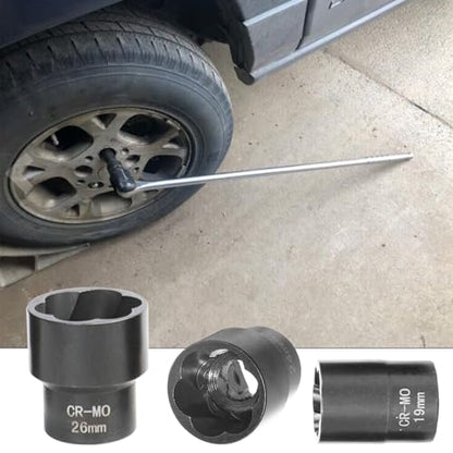 DPTOOL Lug Nut Extractor Set, Bolt Nut Extractor, Wheel Lock Removal Kit - size: 22PC