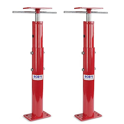 BISupply Basement Floor Jack 19” - 36” Adjustable Support Beam House Jack Post - Floor Lifting Joist Beam Brace for Cellar Ceiling 9700 lbs Max Capacity Screw Pole Jack - 2 Pack - size: 19-36 Inch (2 PACK)