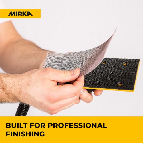 Mirka Abranet 2.75x5 Inch 120 Grit Mesh Sanding Sheets Hook & Loop, 50 Pack - size: Grit 120