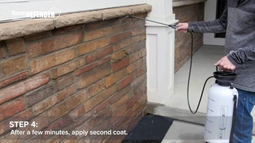 MasonryDefender All Purpose Brick Stone & Concrete Sealer - Transparent Penetrating Waterproof Coating for Outdoor Masonry Surfaces - 1 Gallon - size: 1 Gallon