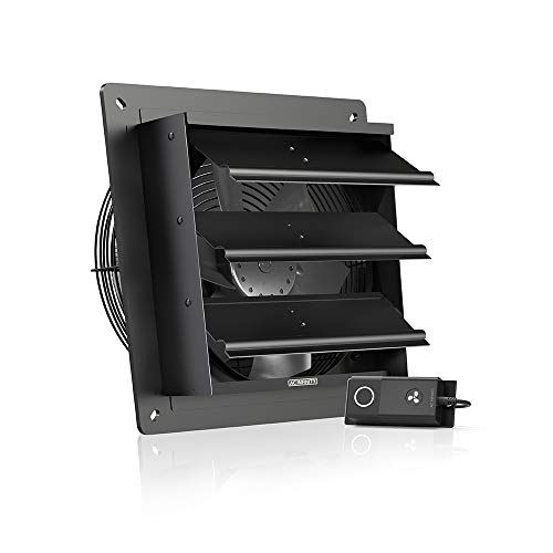AC Infinity AIRLIFT S10, Shutter Exhaust Fan 10” with 10-Speed Controller - size: 10-Inch, Speed Controller