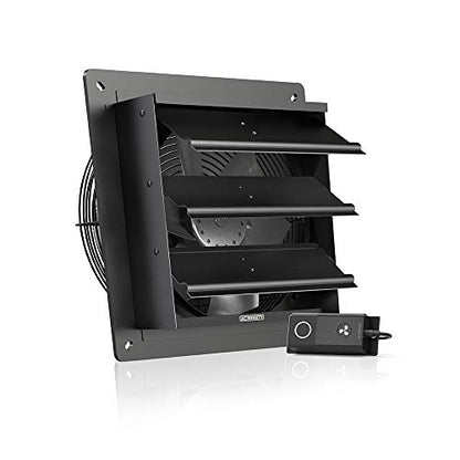 AC Infinity AIRLIFT S10, Shutter Exhaust Fan 10” with 10-Speed Controller - size: 10-Inch, Speed Controller