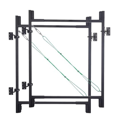 Heavy-Duty Adjustable Fence Gate Kit - 36" to 72" Wide DIY Gate Kit for Wooden Fence Using 1x4 & 2x4 Lumber, Complete Gate Kit for Building Sturdy 4 to 5 Foot Backyard Wood Gates /2 PCS - size: 2 PCS 36-72"
