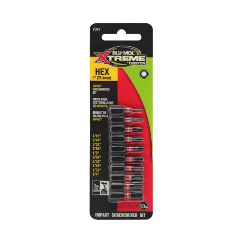 BluMol Extreme 10pc Impact Hex Bit Set - style: 10pc Impact Hex Bit Set