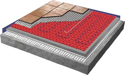 Warmup DCM-PRO Peel-and-Stick Anti-Fracture Membrane for Floor Heating Systems, TCNA-Tested, No Thinset Required, Ready to Tile, 1/4" Thick - size: 70ft²