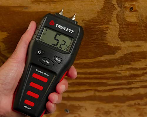 Triplett Pin Moisture Meter for Wood and Building Materials with Audible Indicator (MS100)