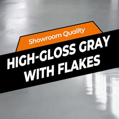 Medium Gray Floor Paint, 1 Gallon, Water-Based 1K Sealer