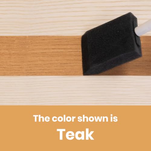 Furniture Clinic Wood Stain, Water-Based & Fast Drying, Teak - color: Teak, size: 2500ml / 85 Fl Oz