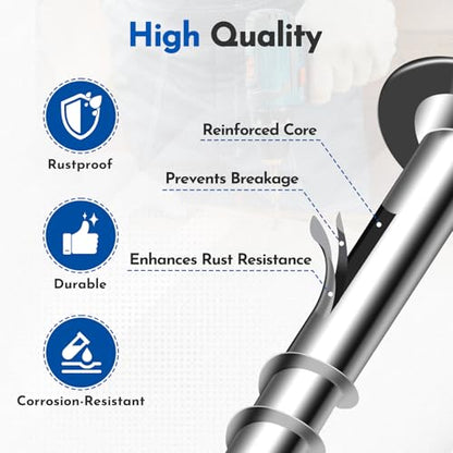 600PCS #8 x 1-1/4" Pocket Hole Screws,Interior Coarse Thread Square Drive Washer Head,Zinc Plated,with 150mm and 75mm Drive Bit - color: White, size: #8x1-1/4"