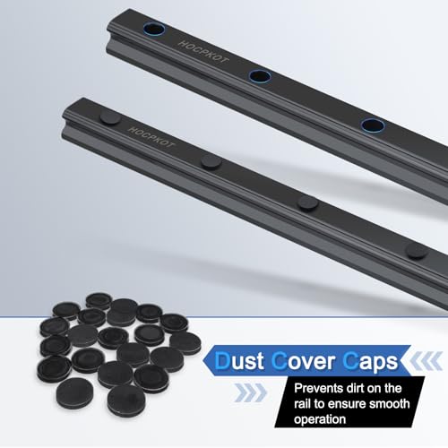 HGR15 400mm Linear Guide kit,2pcs 400mm hgr15 Linear Rail with 4pcs HGH15CA Carriage Block and HG15 end Stop Block - size: 400mm, style: HGR15
