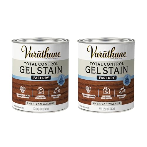 Varathane Total Control Gel Stain - color: American Walnut, size: Quart (Pack of 2)