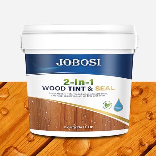 Advanced Wood Stain&Sealer, (Natural Cedar, 1 Gallon), Enhances Wood Grain, Waterproof, Flexible, Crack Resistant, weather resistant, Non-Toxic Environmentally Friendly, To Wooden,Furniture,Fence,Shed - color: Natural Cedar, size: 1 Gallon