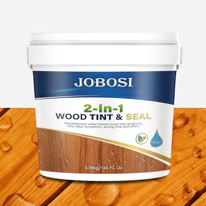 Advanced Wood Stain&Sealer, (Natural Cedar, 1 Gallon), Enhances Wood Grain, Waterproof, Flexible, Crack Resistant, weather resistant, Non-Toxic Environmentally Friendly, To Wooden,Furniture,Fence,Shed - color: Natural Cedar, size: 1 Gallon