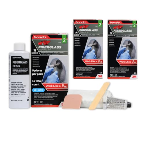 3M Bondo Fiberglass Resin Repair Kits, 3-Pack - size: 3 Pack