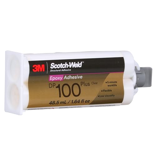 3M Scotch-Weld Epoxy Adhesive DP100 Plus, Clear, 48.5 mL (1.64 fl oz)