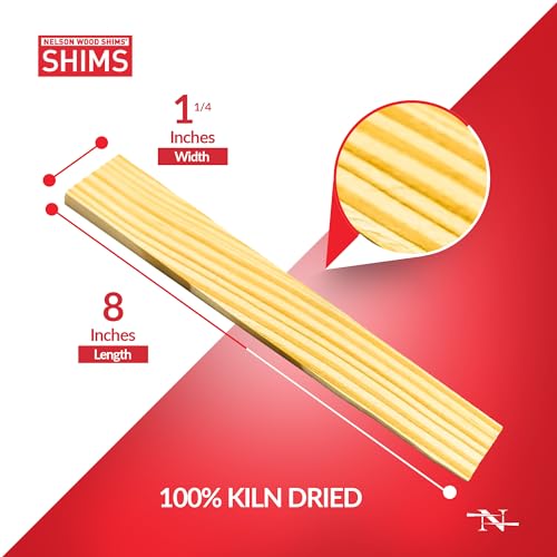 Nelson Wood Shims, 8-Inch DIY Shims, 24-Pack - style: 2-Pack