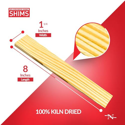 Nelson Wood Shims, 8-Inch DIY Shims, 24-Pack - style: 2-Pack