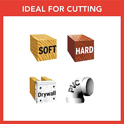 Dremel MM480 Wood Drywall Oscillating Multitool Blade, High Speed Steel Saw Blade Ideal For Wood Cutting Applications – Universal Quick-Fit Interface Fits Bosch, Makita, Milwaukee and Rockwell, Black