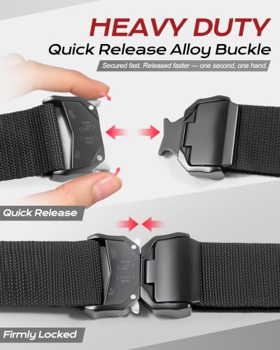 Padded Tool Belt for Men with D Ring, Suit for Waist 35.5"-47.2"