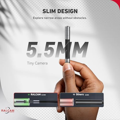 Ralcam Two-Way Articulating Borescope for iPhone&Android - size: 0.21-3.3FT
