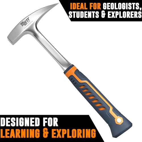 Mutt Tools Geologist Rock Pick Hammer 22oz Geology Tools for Field Work