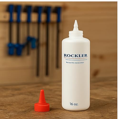 16 oz Refillable Glue Bottle with Precision Tip for Woodworking, Clog-Free