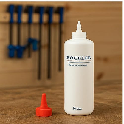 16 oz Refillable Glue Bottle with Precision Tip for Woodworking, Clog-Free