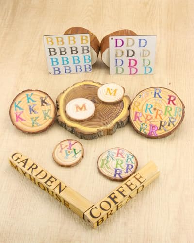 3/4" 26Pcs Mini Branding Irons, 80W Electric Branding Iron Kit for Wood - color: 3/4" 26Pcs Letter A-Z