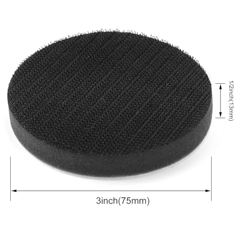 POLIWELL 12 Pack 3 Inch 75mm Foam Buffing Interface Pad