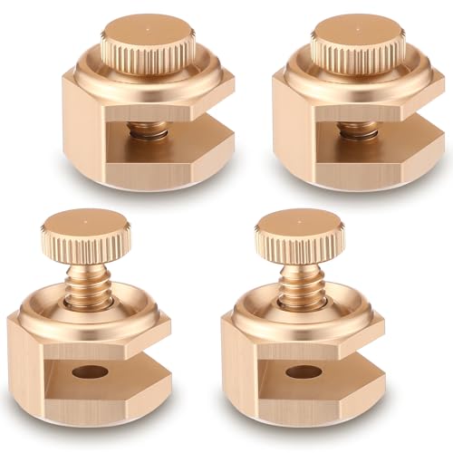 4 Pack Stair Gauge Set, Layout Tool for Framing Square, Gold - color: Gold