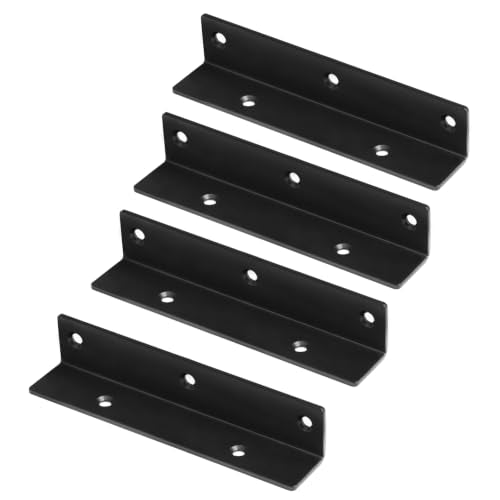 4 Pack 7" Wide Corner L Bracket, Stair Stringer Hanger - size: 7"