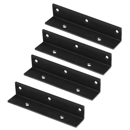 4 Pack 7" Wide Corner L Bracket, Stair Stringer Hanger - size: 7"