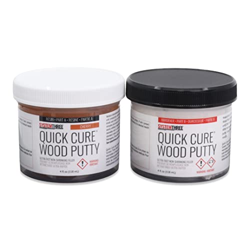SYSTEMTHREE Quick Cure Putty, Cherry, 8-oz Kit - color: Cherry, size: 1 Count (Pack of 1)