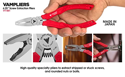 VAMPLIERS 4-PC Stripped Screw Extractor Pliers Set Pro Grade, Made in Japan - style: 4-PC Pliers Set