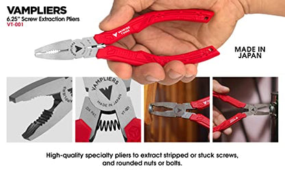 VAMPLIERS 4-PC Stripped Screw Extractor Pliers Set Pro Grade, Made in Japan - style: 4-PC Pliers Set