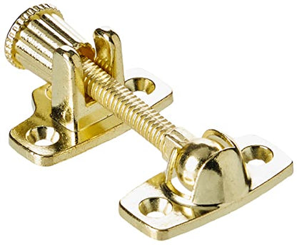Merriway Double-Hung Window Fastener Kit Brassed Steel – Classic Sash Lock for Timber Windows, Secure Window Catch Hardware