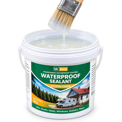 Clear Waterproof Sealant 105 OZ, Water-Based Transparent Waterproofer - style: 105OZ