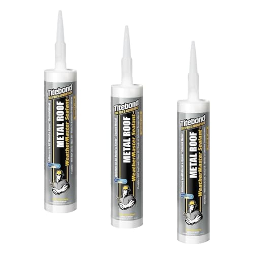Titebond 61121 WeatherMaster Metal Roof Joint-sealants, 9.5 oz, Black (Pack of 3) - color: Black, size: 9.5 oz. (Pack of 3)