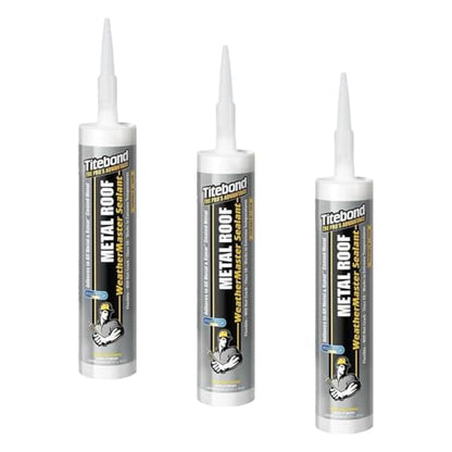 Titebond 61121 WeatherMaster Metal Roof Joint-sealants, 9.5 oz, Black (Pack of 3) - color: Black, size: 9.5 oz. (Pack of 3)