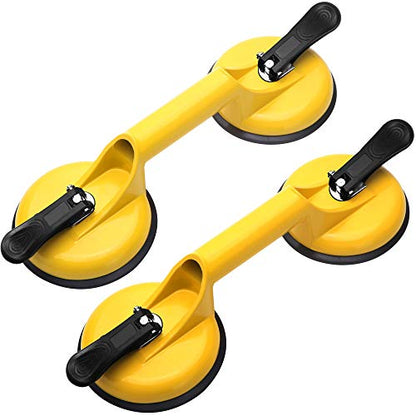 FCHO Glass Suction Cups Heavy Duty for Tile Glass Lifting 2 Pack Yellow - color: Yellow