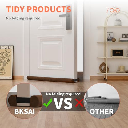 BKSAI Under Door Draft Stopper, 28-32in, Brown - color: Brown, size: 28-32in