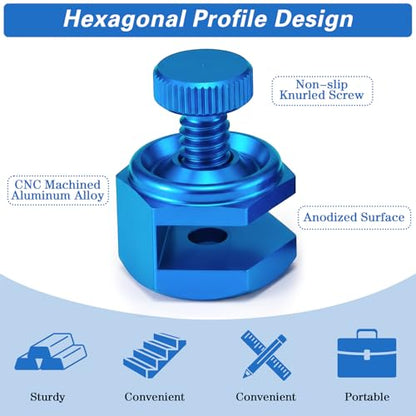 4 Pack Stair Gauge Set, Layout Tool for Framing Square, Blue - color: Blue
