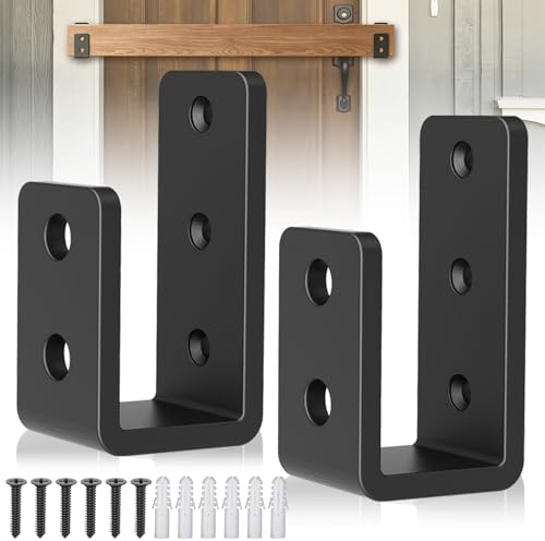 2x4 Door Barricade Brackets, 6mm Thickened Security Brackets(2Pack) - size: 6mm 2PCS